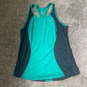 Nike | green & gray workout tank